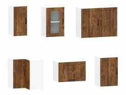 Mueble cocina Kalmar roble ahumado 11 pzas madera contrachapada^vidaxl Online