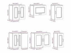 vidaxl Cocina Completa|Mueble cocina Lucca brillo 11 pzas madera contrachapada