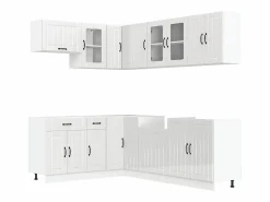 Mueble cocina Lucca brillo 11 pzas madera contrachapada^vidaxl Hot