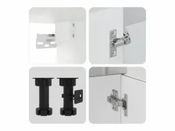 vidaxl Cocina Completa|Mueble cocina Lucca hormigón 11 pzas madera contrachapada