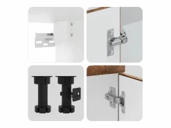 vidaxl Cocina Completa|Mueble cocina Porto madera vieja 14 pzas madera contrachapada