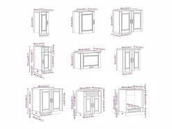 vidaxl Cocina Completa|Mueble cocina Porto sonoma 14 pzas madera contrachapada