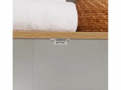 Mueble Columna de baño Armario para baño con 5 Estantes Estanterías de baño Medidas: 60x30x160cm BZR44-W ES^Sobuy New