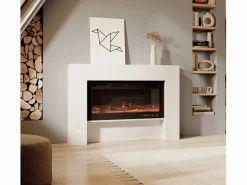 Mueble con chimenea para Salón comedor en 127,4x21x86,6cm Candela^MB Muebles Bonitos Best