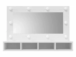 vidaxl Mueble con espejo y luces LED 90x31,5x62 cm Blanco Online