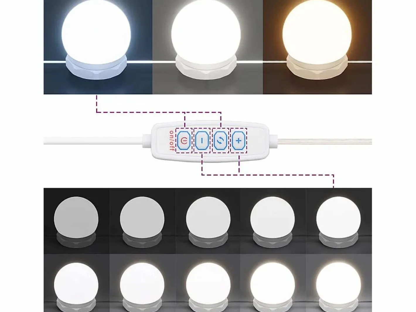 vidaxl Mueble con espejo y luces LED hormigón 90x31,5x62 cm Gris New