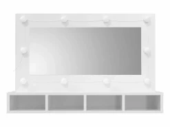 vidaxl Mueble De Pared Para Baño|Mueble con espejo y luces LED brillante 90x31,5x62 cm