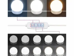 vidaxl Mueble De Pared Para Baño|Mueble con espejo y luces LED brillante 90x31,5x62 cm