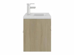 Mueble De Baño Simple|Mueble con lavabo madera de ingeniería roble Sonoma ES762561