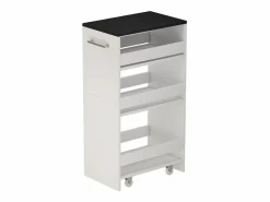 Vicco Mueble con ruedas blanco/antracita 30x46x84.8 rivo Gris antracita Sale