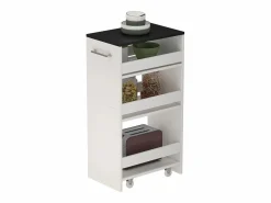 Vicco Mueble con ruedas blanco/antracita 30x46x84.8 rivo Gris antracita Sale