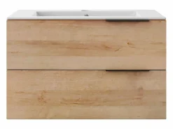 Mueble con un lavabo y columna - - 80 cm - NISAYA^Vente-unique New