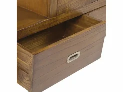 Les Tendances Mueble contenedor de escalera recta de madera maciza de Mindy Sotchy 98 cm Marru00f3n New