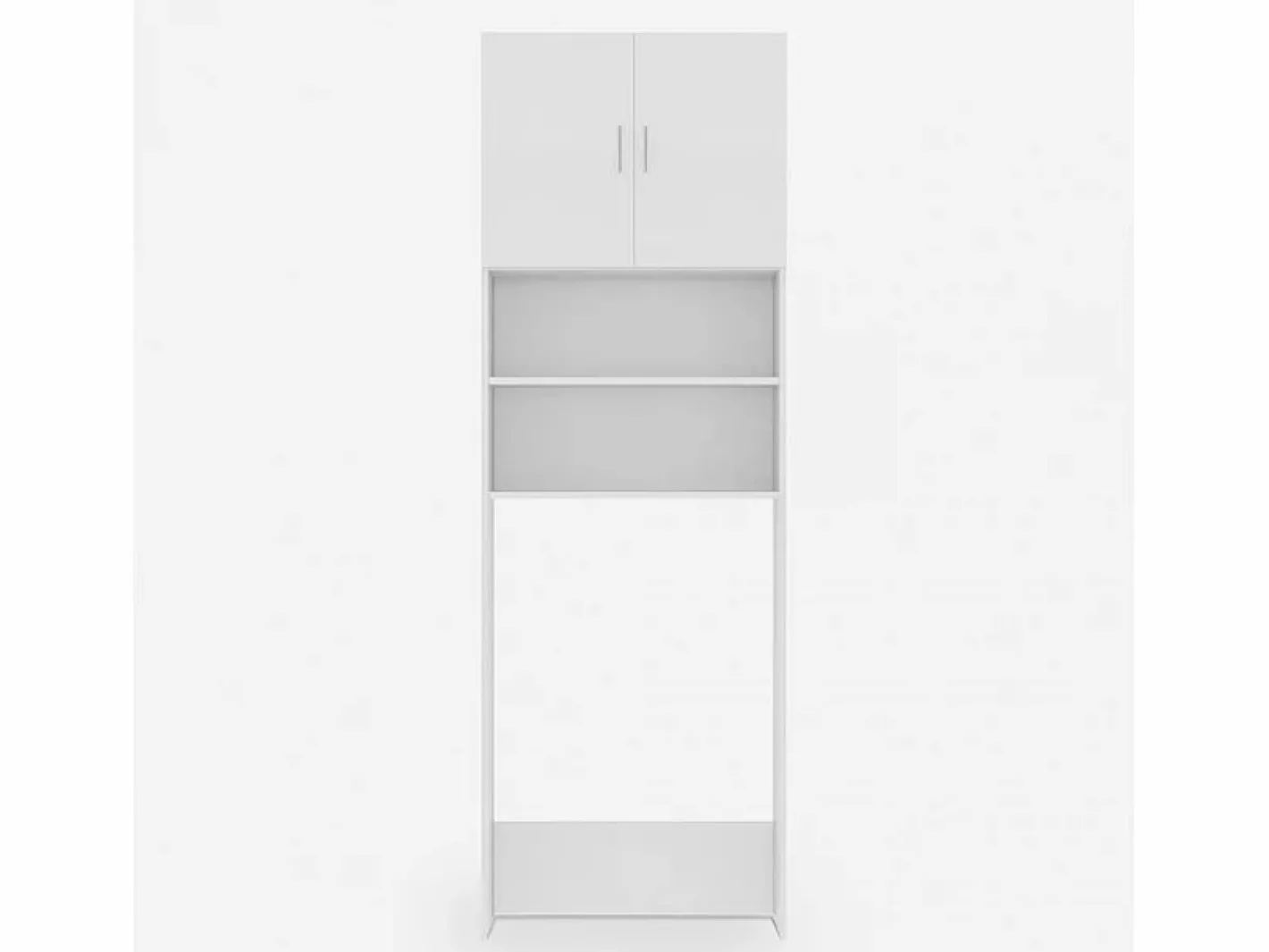 Mueble cubre lavadora salvaespacio de columna con 2 puertas y 2 estantes^AHD Online