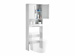Mueble de Almacenamiento para WC SucceBuy, Altura 165,1 cm, Almacenamiento Encima del Inodoro o la Lavadora, Armario de Baño que Ahorra Espacio,^ New