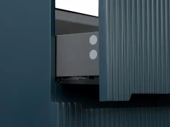 Vente-unique Mueble de baño bajo lavabo suspendido azul, 80 cm, PAVANI Azul oscuro Clearance