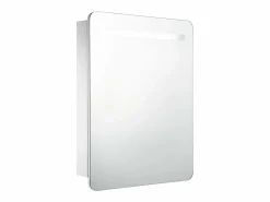 vidaxl Mueble de baño con espejo LED 60x11x80 cm Blanco Best