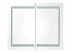 Mueble de baño con espejo LED 80x12,2x68 cm^vidaxl
