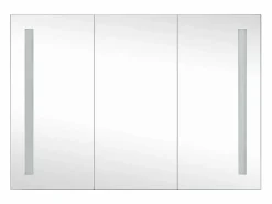 Mueble de baño con espejo LED 89x14x62 cm^vidaxl Outlet