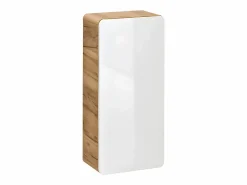 Mueble de baño con lavabo y columnas, 80 cm, color natural y blanco, ARUBA^Vente-unique New