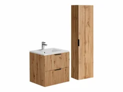 Mueble de baño con lavabo y columna, , An60 cm, ZEVARA^Vente-unique Discount