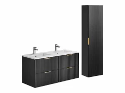 Mueble de baño con lavabo encastrado y columna, , An120 cm, ZEVARA^Vente-unique Discount