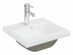 vidaxl Mueble de baño con lavabo incorporado y grifo roble Sonoma Marru00f3n Sale