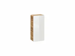 Mueble de baño con lavabo y columnas, 80 cm, color natural y blanco, ARUBA^Vente-unique Clearance