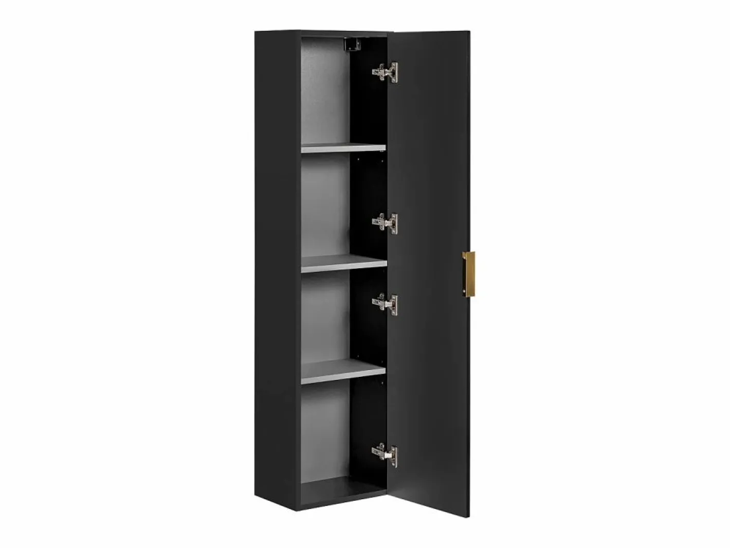 Mueble de baño de pared ZEVARA de 4 estantes con diseño ranurado, color^Vente-unique Sale