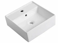 Vente-unique Mueble De Baño Con Doble Lavabo|Mueble de baño en de madera de teca con doble lavabo - 120 x 55 cm - BOBOTSARI