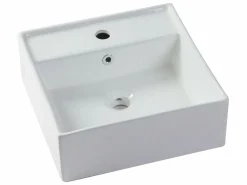 Mueble de baño flotante con lavabo, mate, 2 cajones, 94 cm, TEANA^Vente-unique New