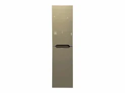 Vente-unique Columna De Baño|Mueble de baño flotante gris , Ancho 30 x Prof. 30 x 120 cm, STEFANIE