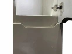 Vente-unique Columna De Baño|Mueble de baño flotante gris , Ancho 30 x Prof. 30 x 120 cm, STEFANIE