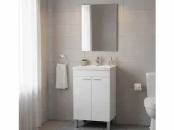 Mueble de baño Koncept 2 puertas + espejo + lavabo 50 cm^ New