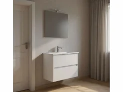 Venprodin Mueble De Aseo|Mueble de baño Lhotse con lavabo y espejo 80 cm