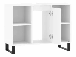 vidaxl Estantería Sobre Inodoro|Mueble de baño madera de ingeniería brillo 80x33x60 cm