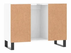 vidaxl Estantería Sobre Inodoro|Mueble de baño madera de ingeniería brillo 80x33x60 cm