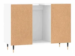 vidaxl Mueble de baño madera de ingeniería 80x33x60 cm Blanco New