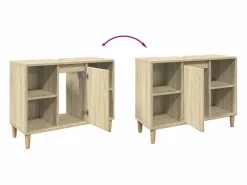vidaxl Columna De Baño|Mueble de baño madera de ingeniería roble Sonoma 80x33x60 cm