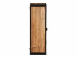 Mueble de baño madera maciza de acacia y hierro 40x30x90 cm^vidaxl Online