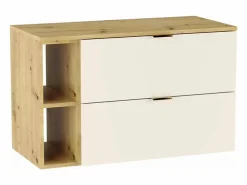Mueble de baño mural para lavabo WENA, frentes lisos, Orio, 100x60x47 cm, Cachemira/Roble artesano^ Discount