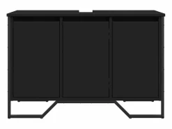 Mueble de baño con lavabo 91x35x60 cm Negro Online