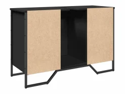 Mueble de baño con lavabo 91x35x60 cm Negro Online