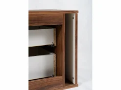Mueble De Pared Para Baño|Mueble de baño para lavabo suspendido, roble nogal, 80,4 x 51,7 x 41,5 cm