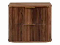 Mueble de baño para lavabo suspendido, roble nogal, 60 x 51,7 x 41,5 cm^ Best