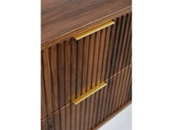 Mueble De Pared Para Baño|Mueble de baño para lavabo suspendido, roble nogal, 100 x 51,7 x 41,5 cm