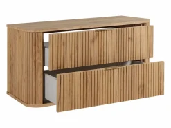 Mueble de baño, Roble Craft Dorado, tirador dorado, 41,5 x 100 x 51,7 cm Naranja Hot