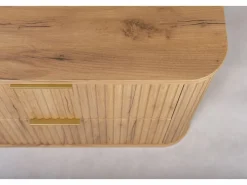 Mueble de baño, Roble Craft Dorado, tirador dorado, 41,5 x 100 x 51,7 cm Naranja Hot