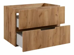 Mueble de baño, roble Craft, 80 x 57 x 46 cm^ New