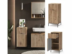 Mueble de baño roble vikingo 40x35x87 eliza^Vicco Online